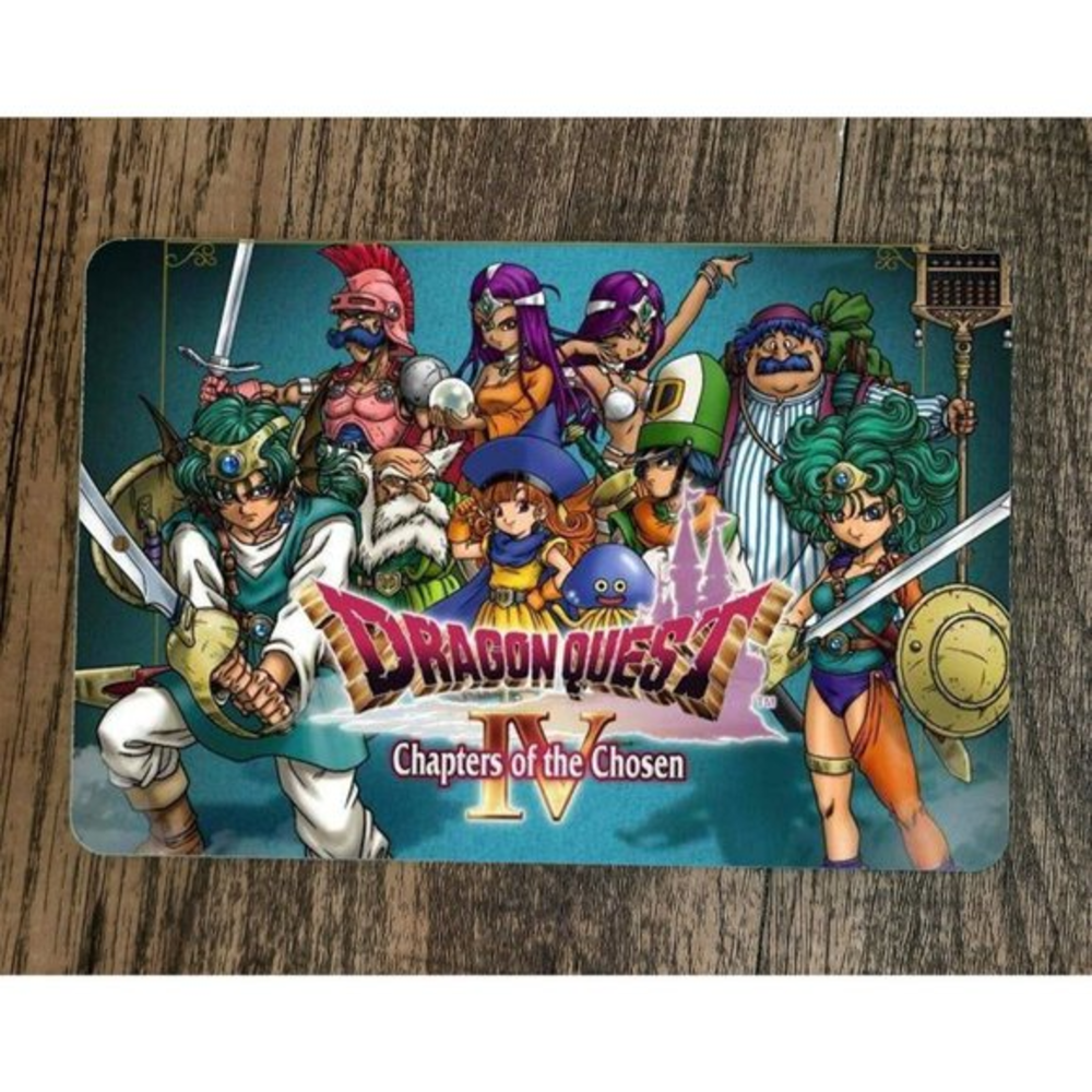 Dragon‎ Quest 4 IV 8x12 Metal Wall Sign Video Game Poster